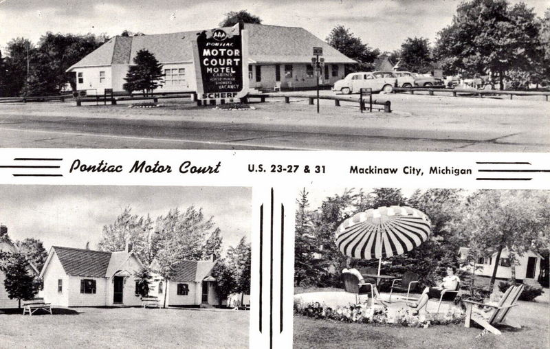 Pontiac Motor Court - Vintage Postcard (newer photo)